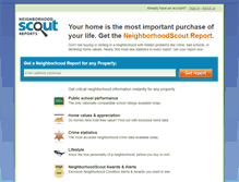 Tablet Screenshot of neighborhoodscoutreports.com